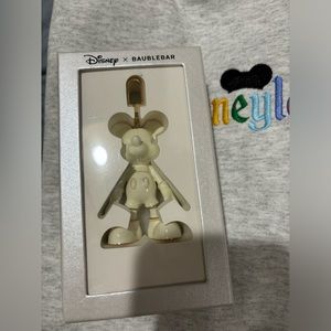 baublebar mickey keychain charm in off white